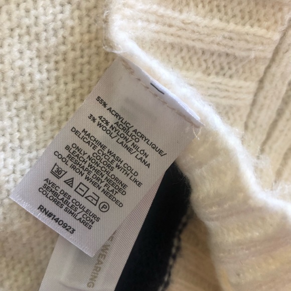 Ann Taylor LOFT Striped Modern Poncho - Picture 6 of 8